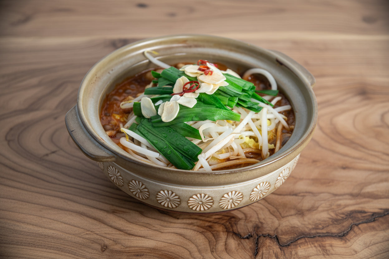 広島県産のホルモンホルモン鍋セット | 新鮮小腸300g・チャンポン麺