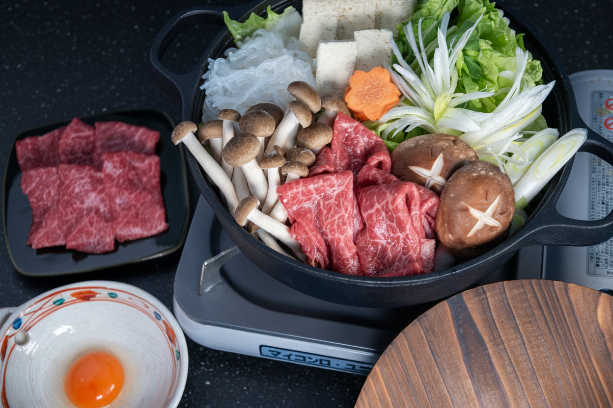 【広島和牛】モモ すき焼きセット 野菜付き