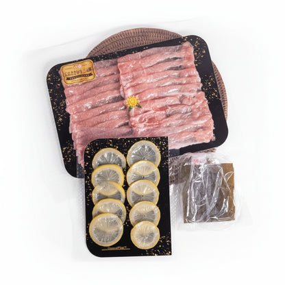 【広島県産】ささゆりポーク（ロース） しゃぶしゃぶ用 レモンポン酢付き