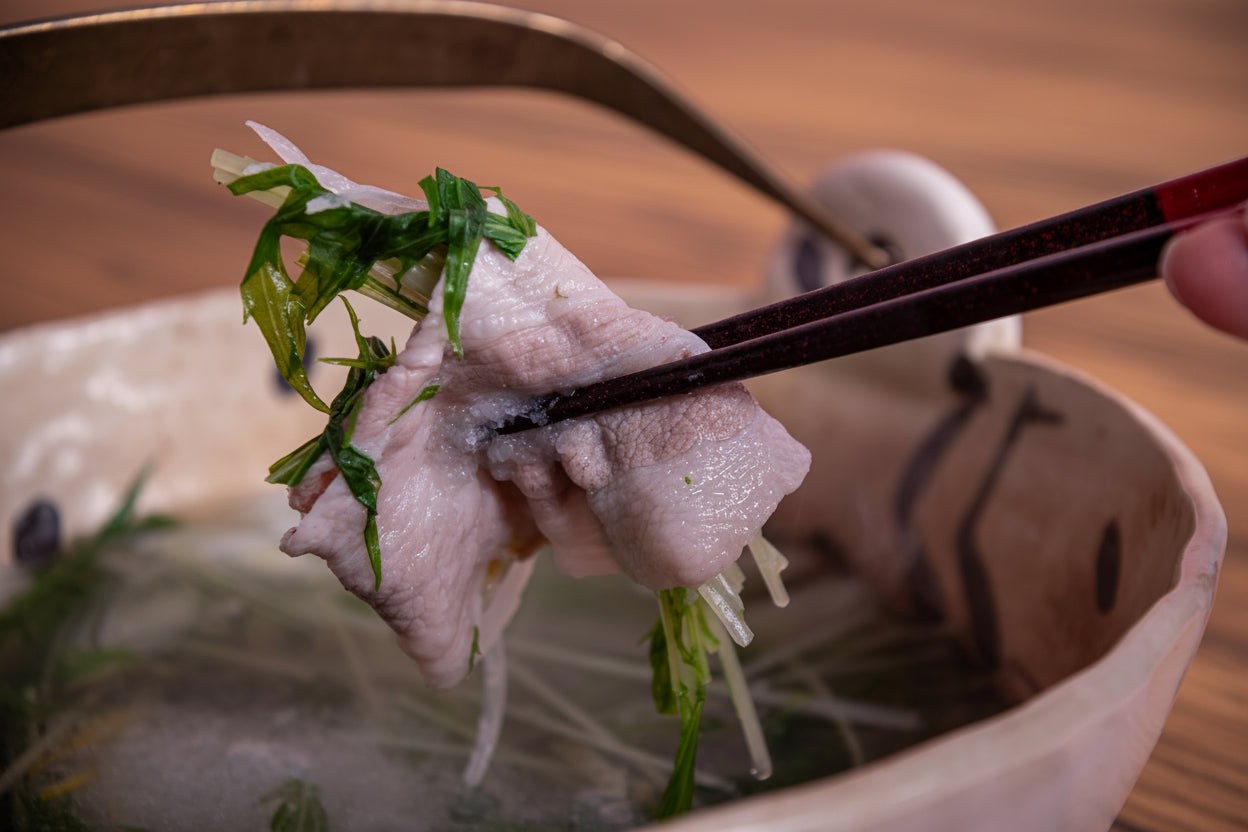 【広島県産】ささゆりポーク（ロース） しゃぶしゃぶ用 レモンポン酢付き