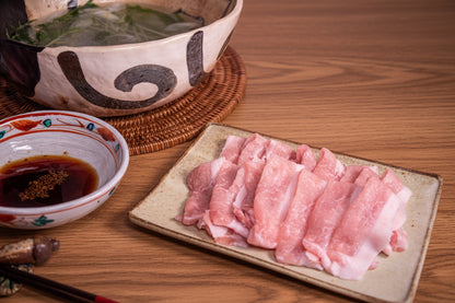 【広島県産】ささゆりポーク（ロース） しゃぶしゃぶ用 レモンポン酢付き